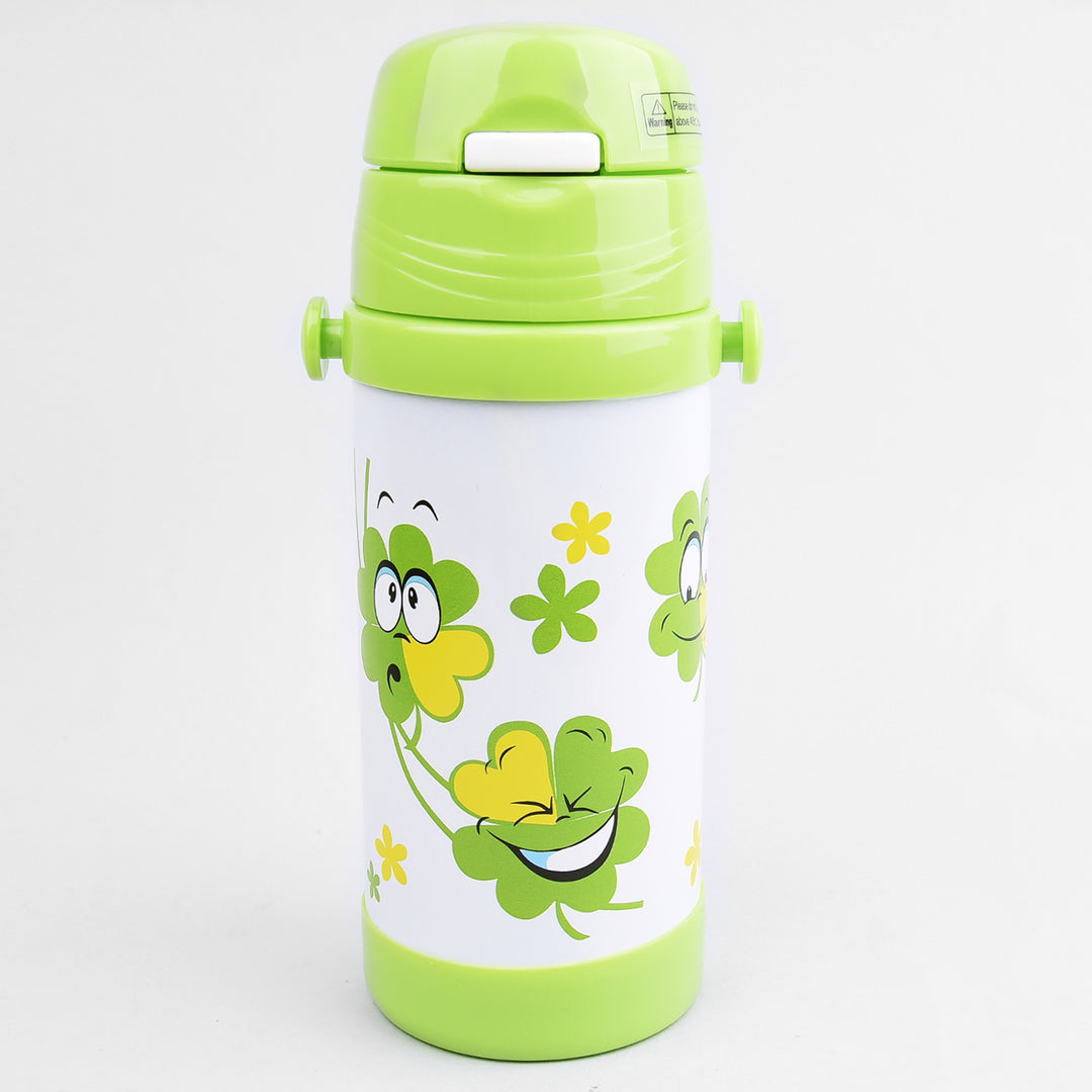 Thermal mug for children made of high quality stainless steel drinking bottle vacuum insulated (350ml, green)