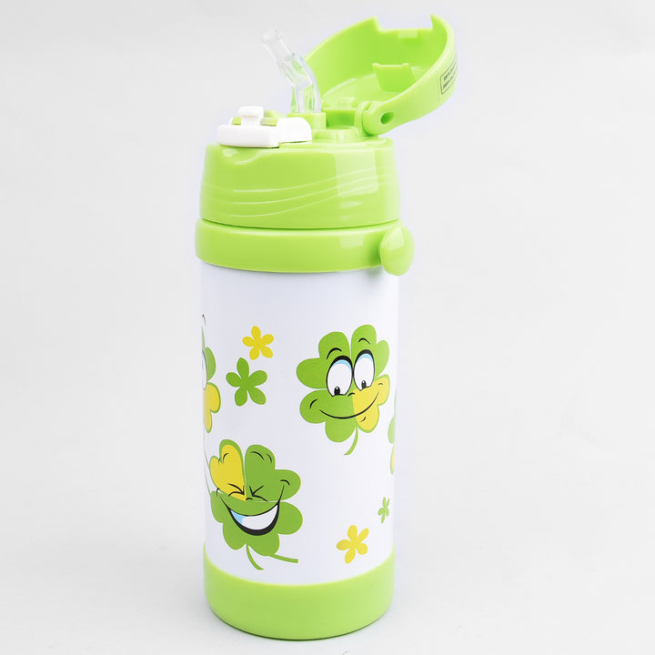 Tasse thermique pour enfants en acier inoxydable de haute qualité bouteille de boisson isolée sous vide (350ml, vert)