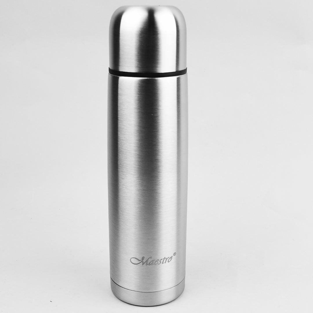 Bouteille isotherme thermos en acier inoxydable avec gobelet et sac de transport pour boissons chaudes ou froides (750ml)