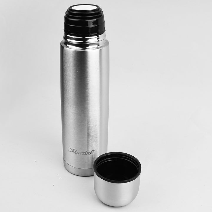 Bouteille isotherme thermos en acier inoxydable avec gobelet et sac de transport pour boissons chaudes ou froides (750ml)