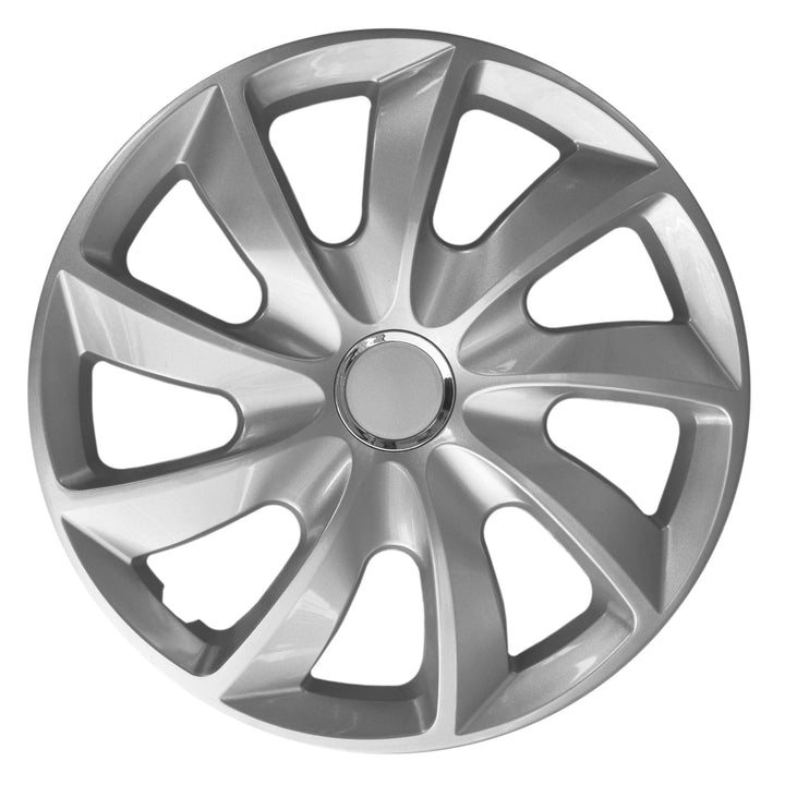 Wheel trims silver 17 inch Stig NRM 4x wheel trims OPEL FORD CITROEN AUDI VW