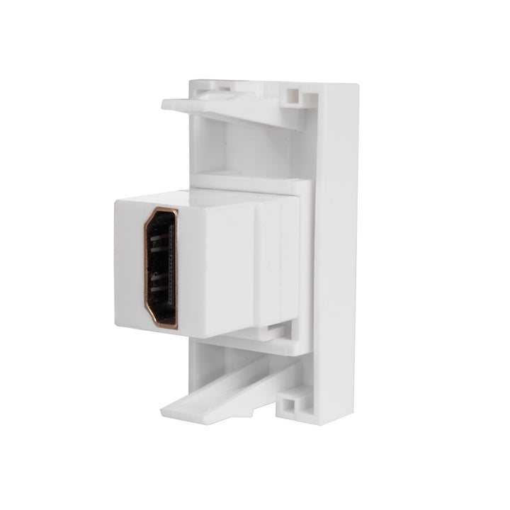 Maclean MCE720W HDMI Socket Outlet Modular Wall Outlet Flush Mount (HDMI socket, White)