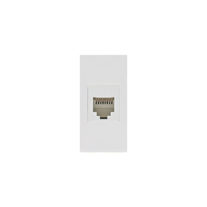 Maclean MCE725W LAN Socket CAT.6 Universal Network Socket Modular Wall Socket Flush Mount (LAN Socket, White)