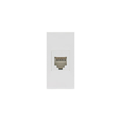 Maclean MCE725W Socket LAN CAT.6 Universal Network Socket Modular Wall Flush Mount (LAN Socket, White)