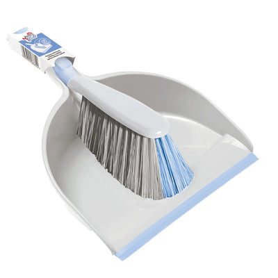YORK Dustpan & Brush Set Bacteria Stop York Dust Pan Antibacterial Bristles Handle