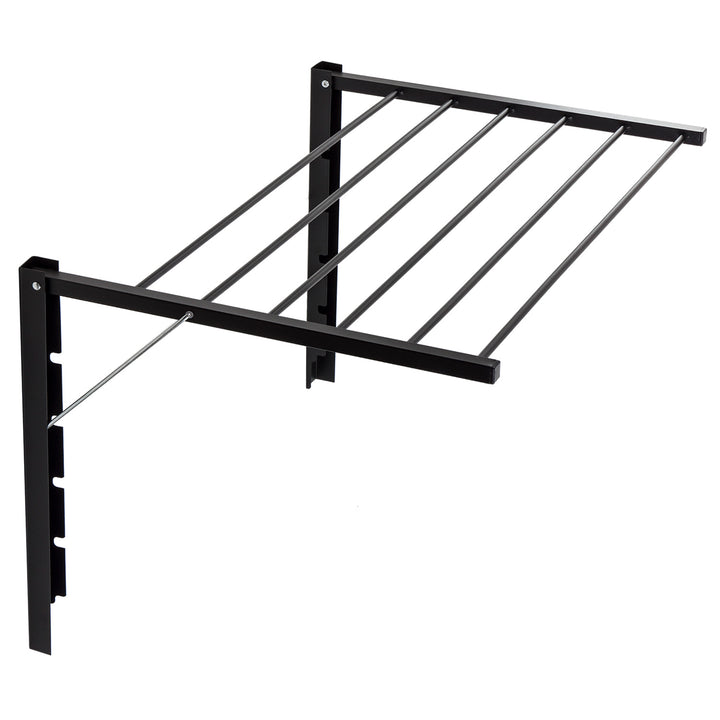 Majka wall-mounted clothes dryer wall-mounted drying rack (70cm, Black)