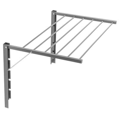 Majka wall-montato asciugatore wall-montato rack (70cm, argento)