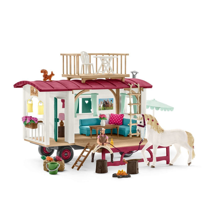 Schleich SLH42415 Schleich Horse Club Caravan For Secret Club Meetings Play Set Figurine Furniture