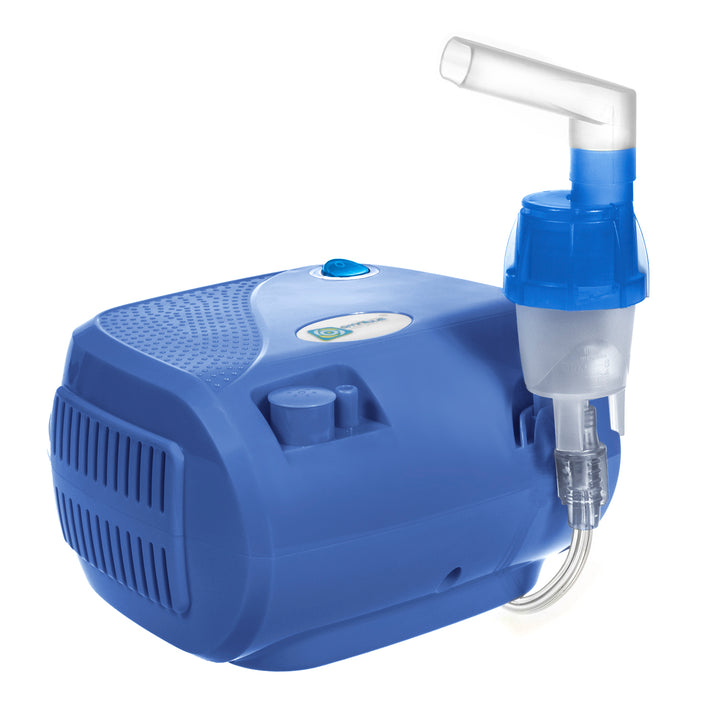 BR-CN116B Omnibus blauwe inhalator + accessoires, maskers