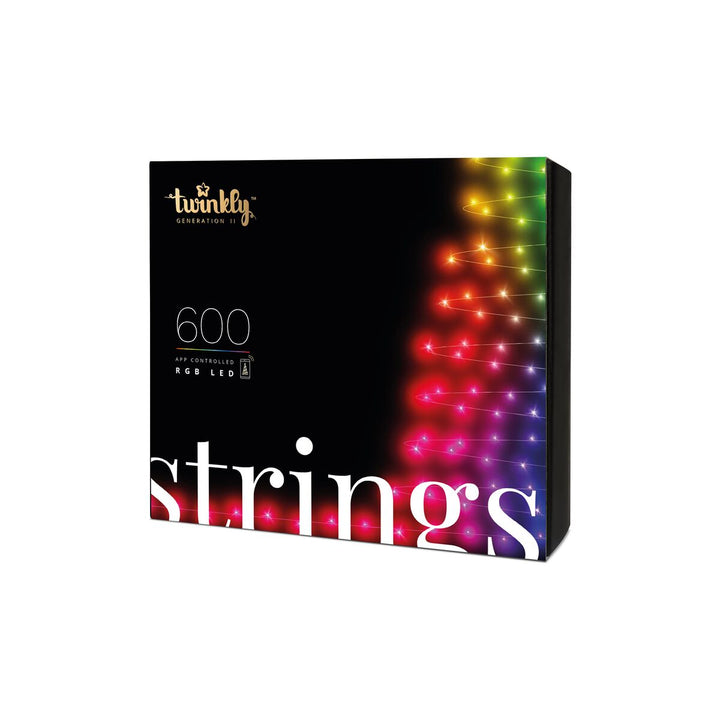 Kerstboomverlichting slim Twinkly Strings 600LED RGB 48m