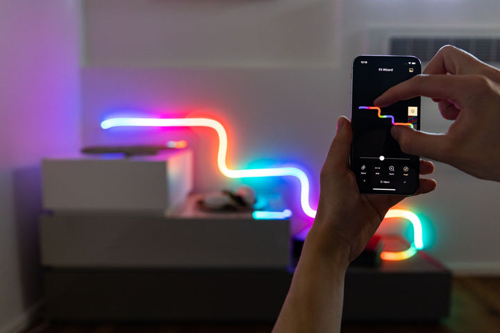 Luce decorativa LED smart flessibile effetto neon Tube Light flessibile Alexa Google Wi-Fi Bluetooth Twinkly Music 2m