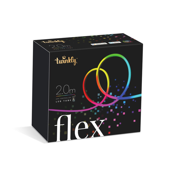 Allocacoc TWFL200STW-WEU LED-RGB-Schlauchleuchte Flexibel Alexa Google Wi-Fi Bluetooth Twinkly Music 2m