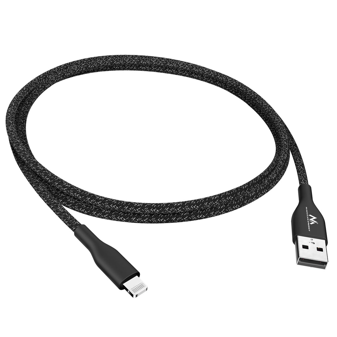 USB-A-auf-Lightning-Kabel MFi-zertifiziertes Ladekabel Datenübertragungskabel Kompatibel mit iPhone/iPod/iPad 5V/2.4A Fast Charge