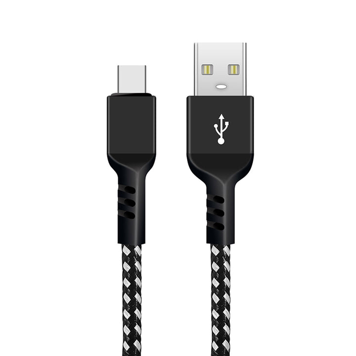 Maclean câble USB C, supportant Fast Charge, transfert de données, 2.4A, 5V/2.4A, noir, longueur 2m, MCE482