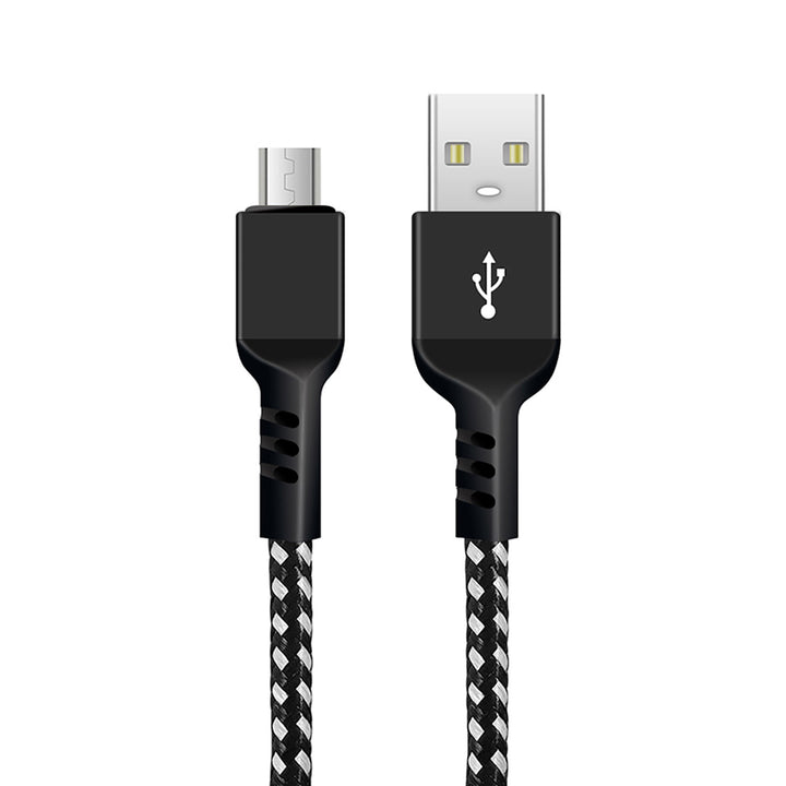 USB zu MicroUSB-Kabel USB Ladekabel 2m Fast Charge 5V/2.4A Datenkabel Schnellladekabel High Speed Nylon Geflochten Anschlusskabel Datenübertragung (USB zu MicroUSB 2m)