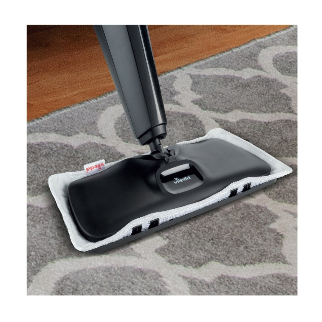 VILEDA 168935 Vileda Steam Mop Steam XXL Set 3.0 Folding Carpet Cleaning Pad Rotating Washable