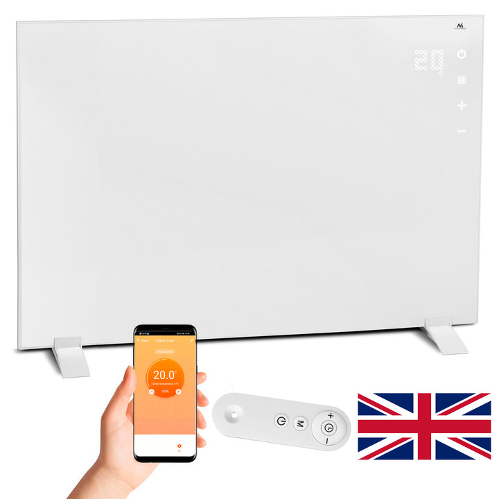 Maclean MCE517 UK Smart Wi-Fi Heating Panel IR Infrared FAR Heater 720W 120 x 60cm Timer Remote Tuya App Wall Mount Free-Standing