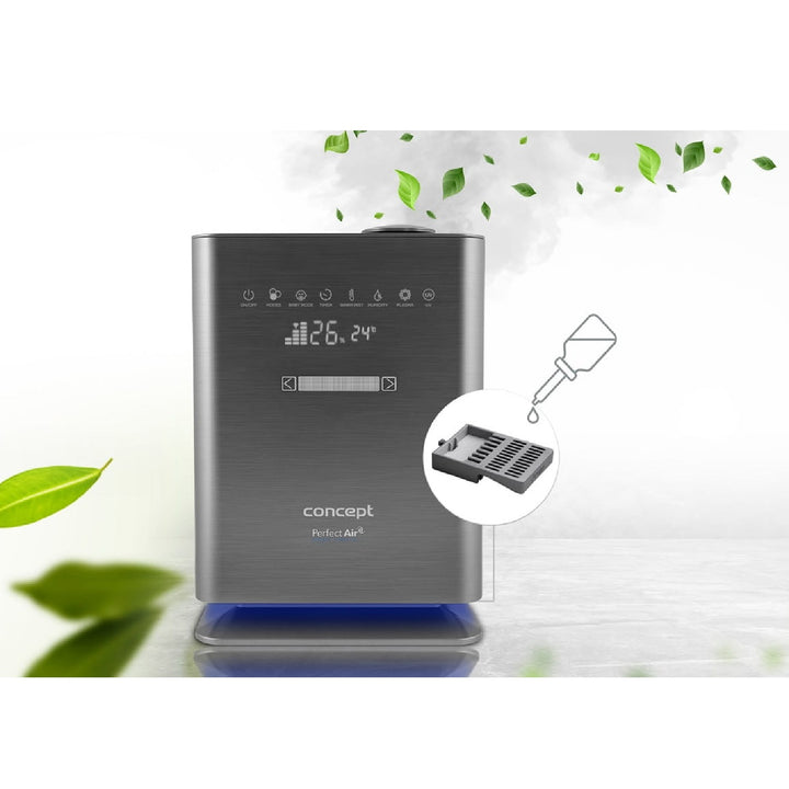 CONCEPT ZV2021 Humidifier Perfect Air Wifi Remote Aromatherapy Timer UV UVC LED Display