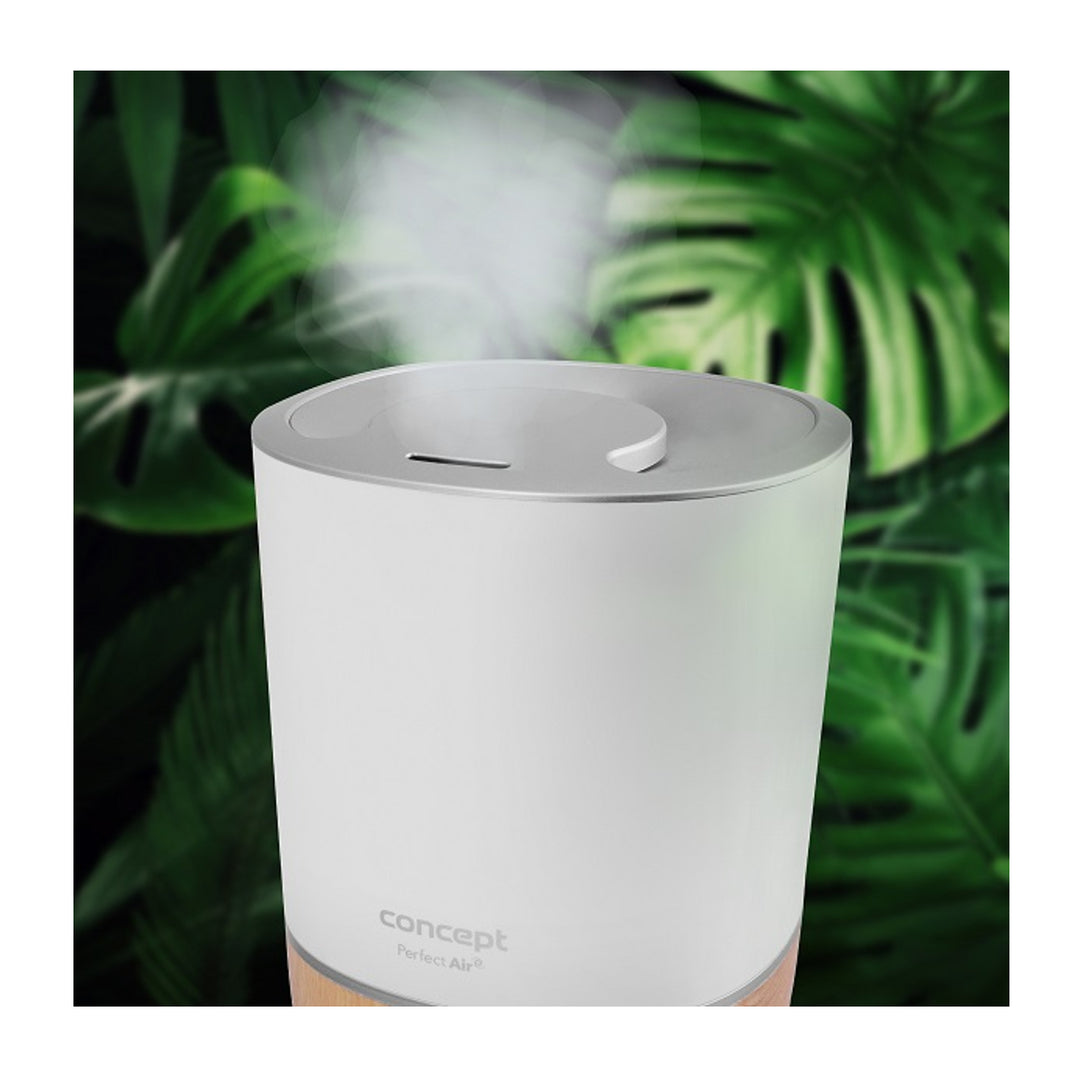 Perfect Air Luftbefeuchter Aromatherapie Diffusor 4 Liter 3 Stufen der Dampfintensität Geeignet für Räume bis 30 m2 (Weiß)