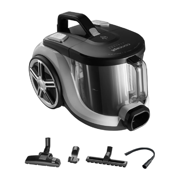 Concept VP5130 Cyclone Bagless Vacuum Cleaner 850W con set di ugelli - per parquet, pavimento, auto, moquette, auto, tappezzeria