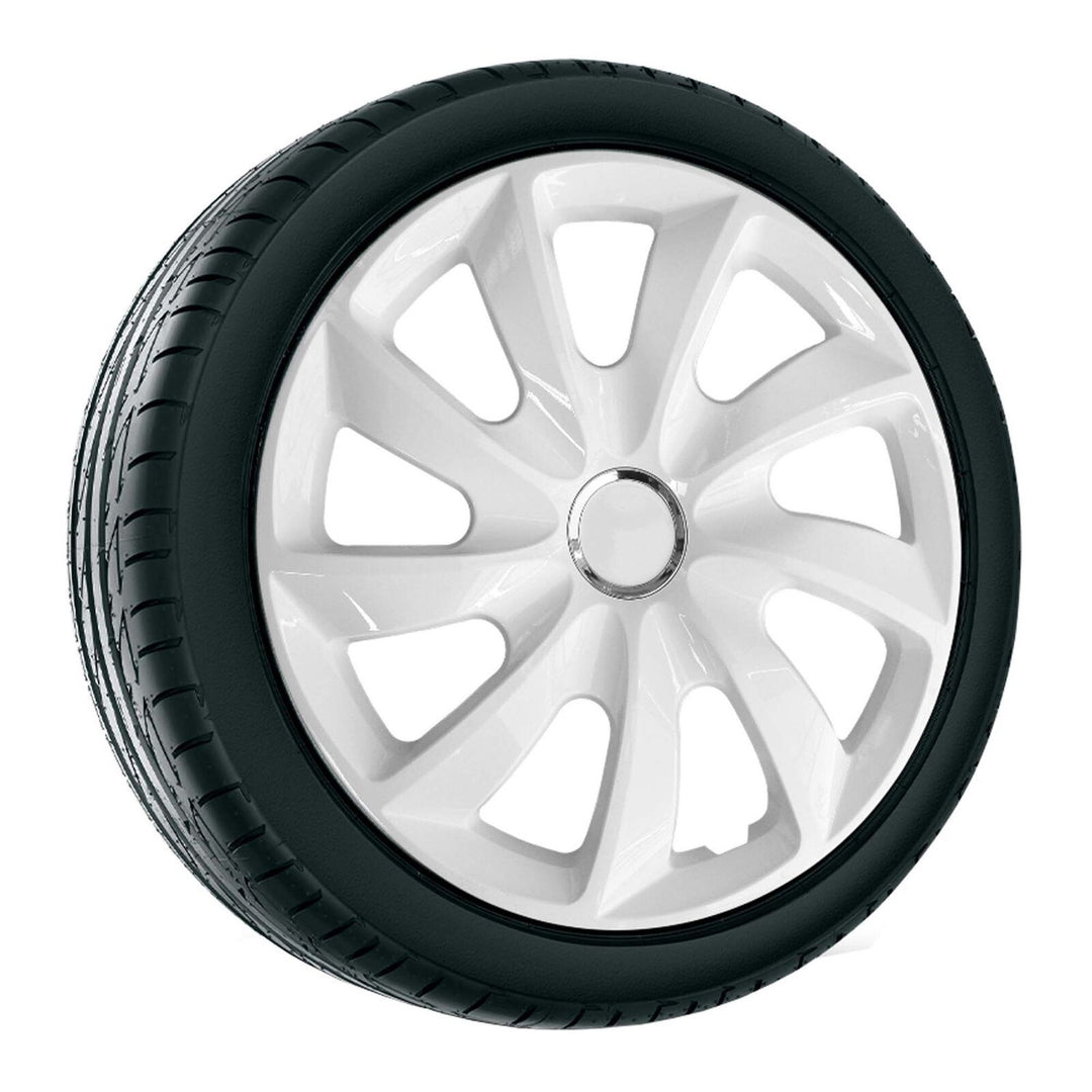 14 '' NRM STIG WIT WIT GELAKT hubcaps 4 stuks