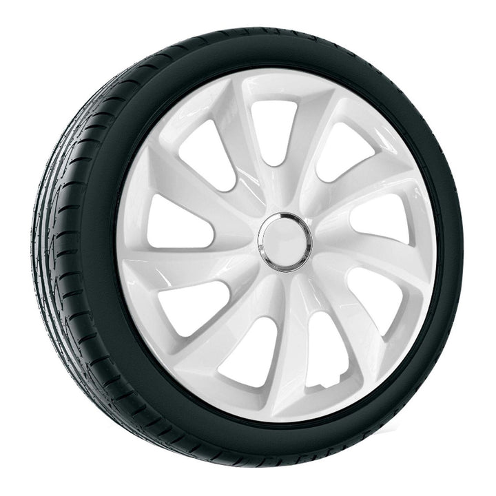 14 '' NRM STIG WIT WIT GELAKT hubcaps 4 stuks