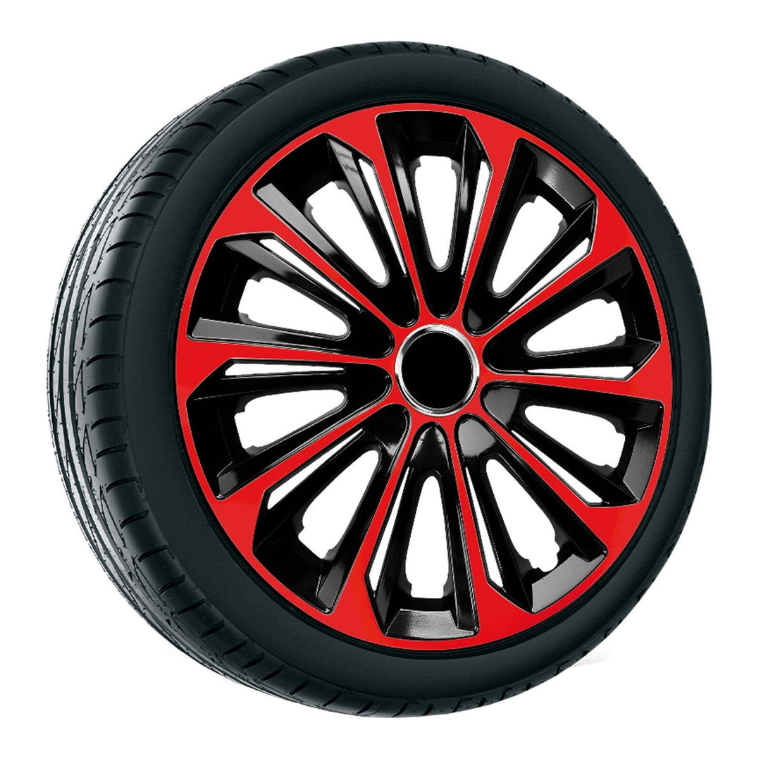 Tapacubos NRM EXTRA STRONG ROJO NEGRO 15'' rojo-negro 4 piezas