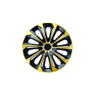 15 '' NRM EXTRA STRONG GOLD BLACK goud-zwart hubcaps 4 stuks