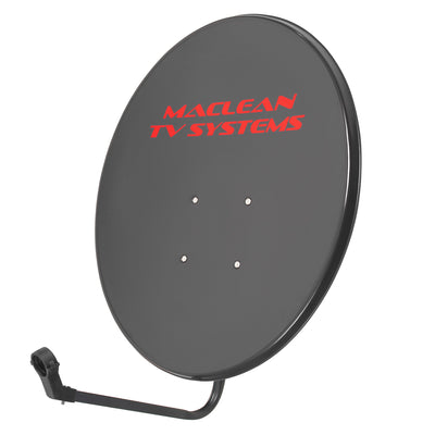 Maclean MCTV-928 Satellitenschüssel Maclean TV-System, phosphatierter Stahl, Graphit, 80 cm