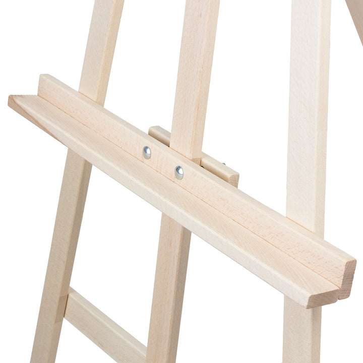 WOODOK Painting Easel Height Tilt Adjustment Stable Beech Wood Natural Eco Foldable Professional