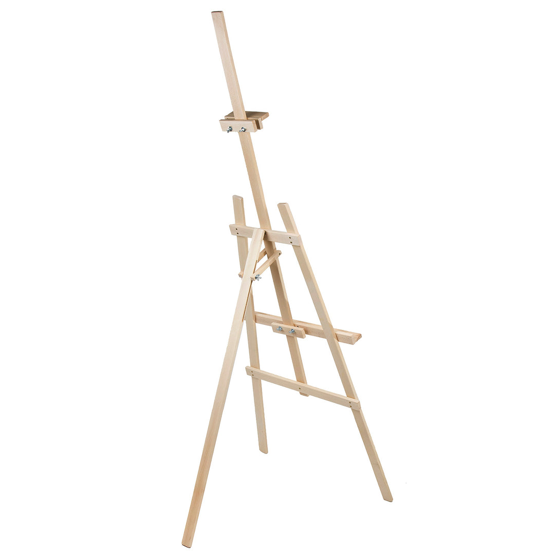 WOODOK Painting Easel Height Tilt Adjustment Stable Beech Wood Natural Eco Foldable Professional