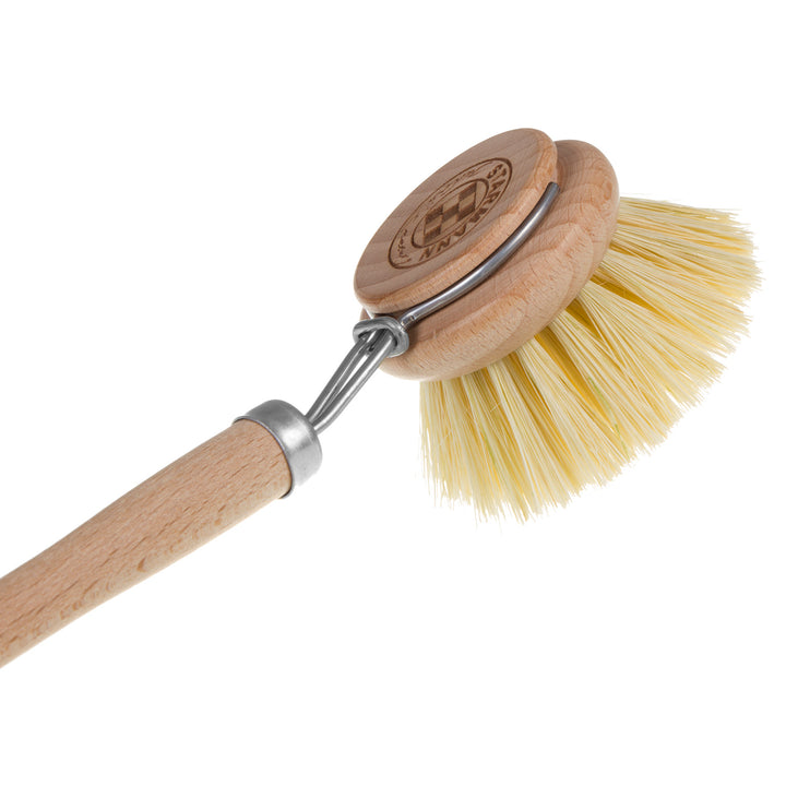 Wooden Dish Washing Brush Natural Tampico Agave Beech Wood Kitchen Pot Sink Washing Up