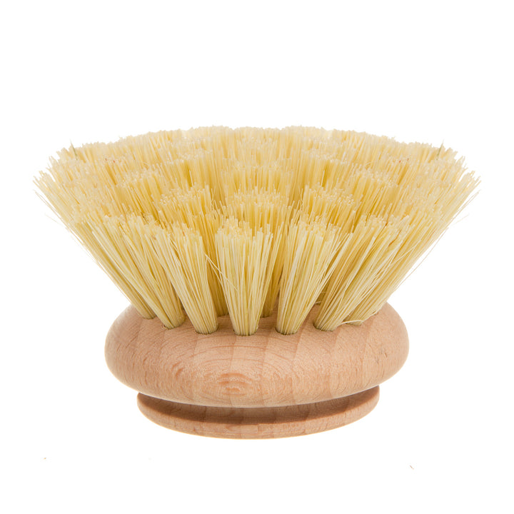 Dish Washing Brush Replacement Head Pot Sink Beech Wood Tampico Agave Durable