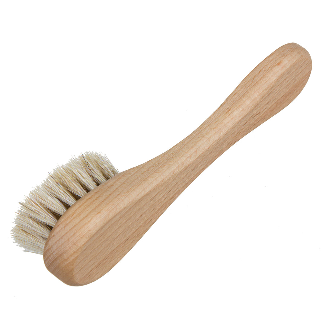 Facial Brush Face Dry Massage Skin Horse Hair Cleansing Beech Wood Exfoliating