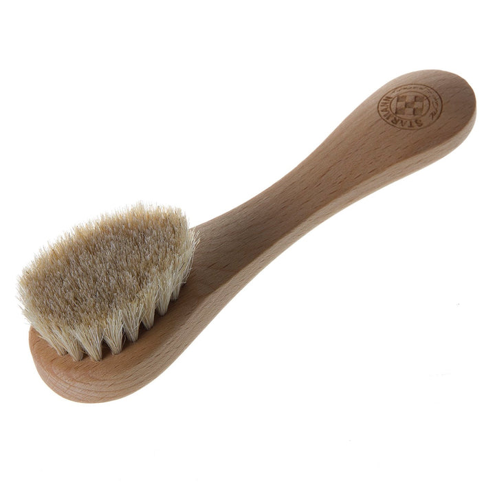 Facial Brush Face Dry Massage Skin Horse Hair Cleansing Beech Wood Exfoliating