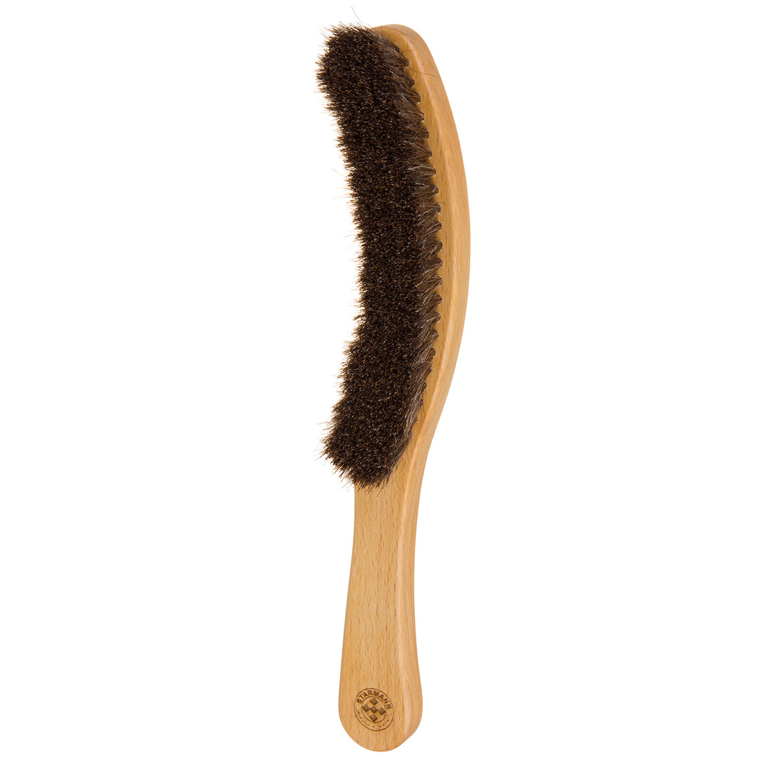 Hoed Reinigingsborstel Natural Horse Hair Bristle Beech Wood Ergonomic Long Handle