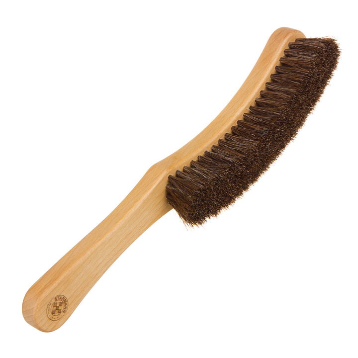 Brosse de nettoyage chapeau en bois de hêtre naturel Manche ergonomique long