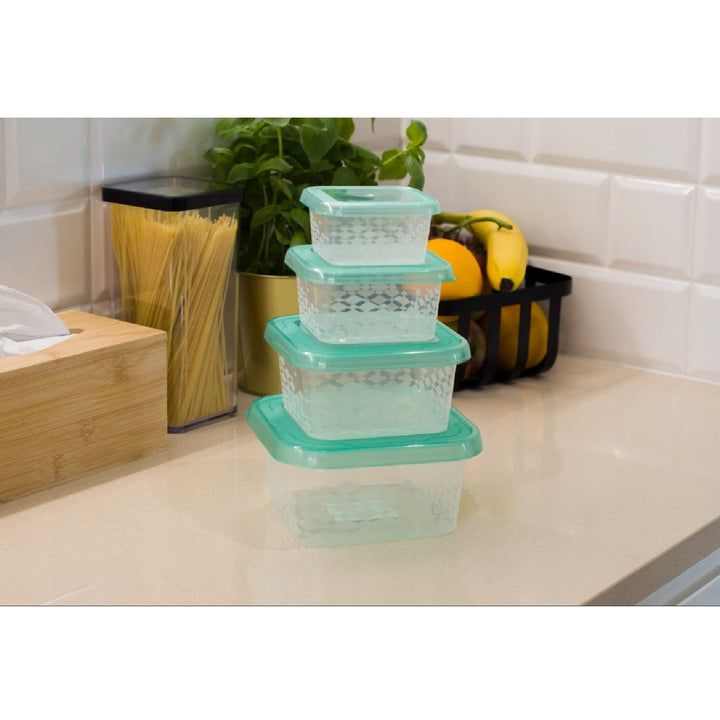 BranQ 2304 Set of 4 food storage containers with lids