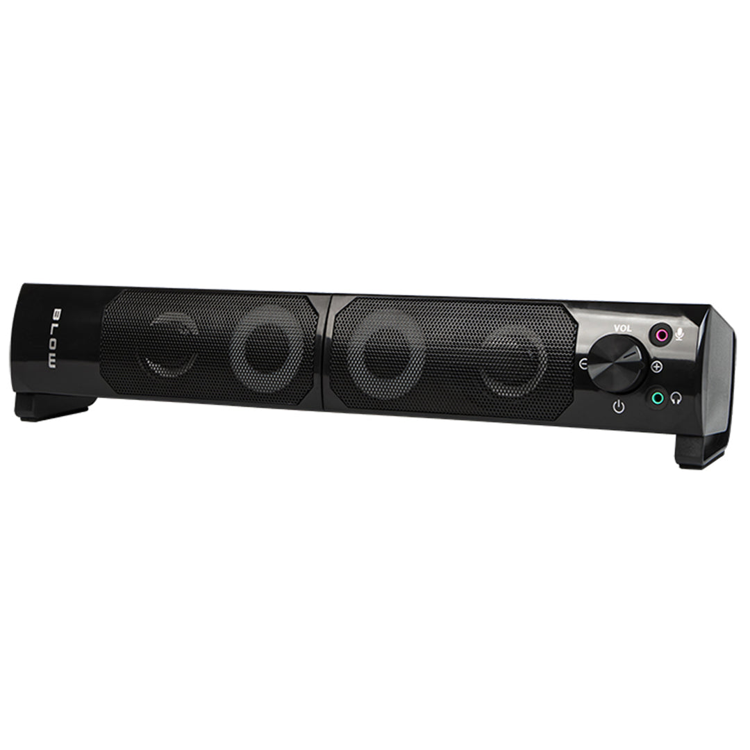 Computerlautsprecher 2.0 Soundbar Blow MS-28 mehrfarbige RGB-LED-Hintergrundbeleuchtung