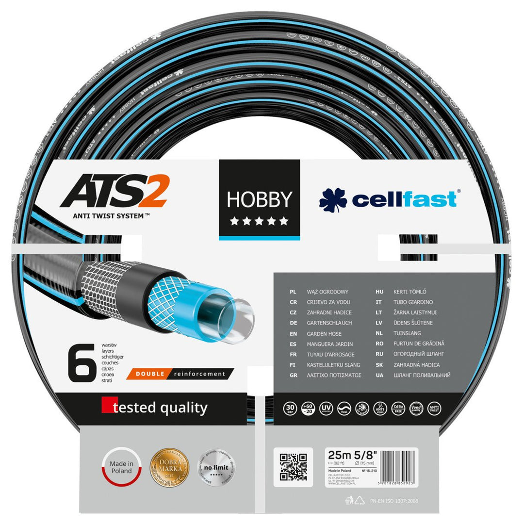Cellfast Hobby garden hose ATS2 5/8" 25m 6-layer