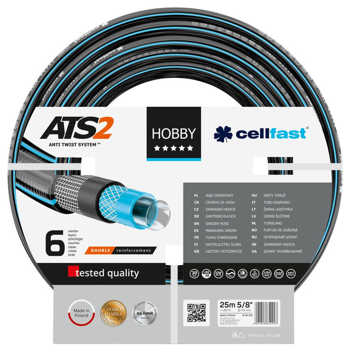 Cellfast Hobby garden hose ATS2 5/8" 25m 6-layer