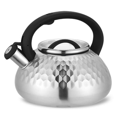 Bollitore Coperchio Fischio 3L Acciaio inossidabile Induzione Gas Ceramica Elettrico Tutti i fornelli da tè