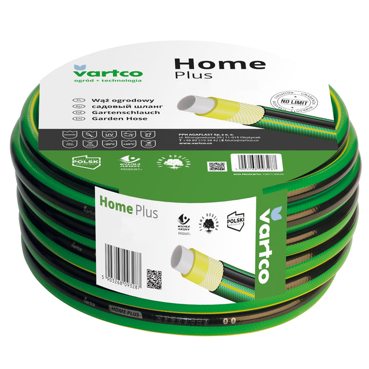 Garden Water Hose Anti Twist Watering Flexible 4 Layer UV Resistant 27 Bar 3/4" 50m