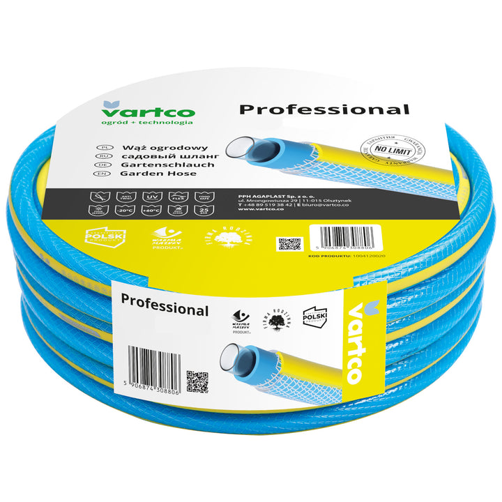 Vartco Professional 1/2" tubo da giardino 30m 4 strati