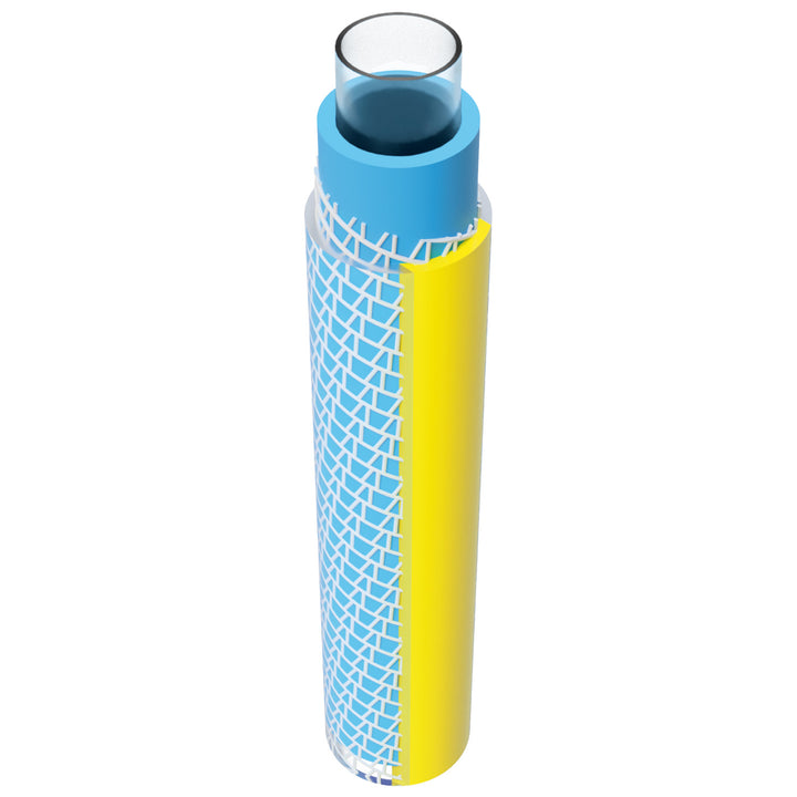 Manguera de agua para jardín, antitorsión, flexible, resistente a los rayos UV, 25 barras, 3/4", 50m