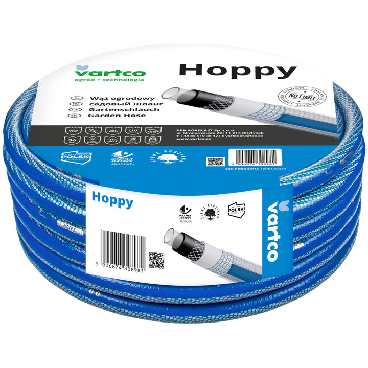 Vartco - 6-lagen tuinslang 1/2" 50m | Anti Twist tuinslang | Flexibele slang UV-bestendig 36 Bar