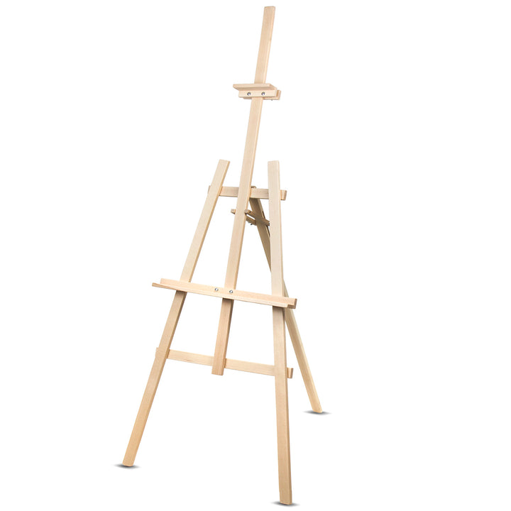 Chevalet de peinture 150 cm bois de hêtre stable, bois naturel écologique, pour adultes et enfants, artistes professionnels