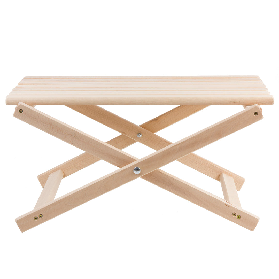 Wood OK Beech Wood Folding Coffee Table Perfect for Balcony, Terrace, Beach