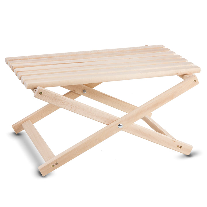 Wood OK Beech Wood Folding Coffee Table Perfect for Balcony, Terrace, Beach