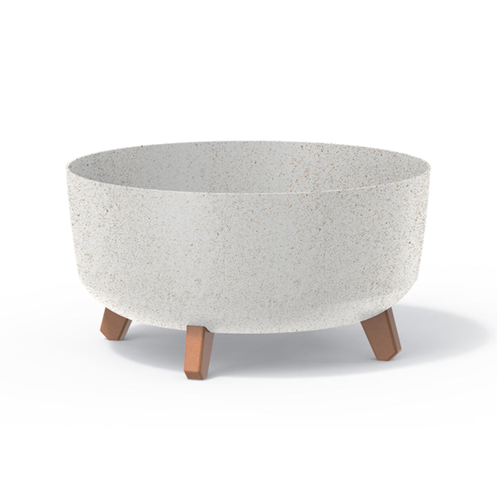 Pot à fleurs Gracia Low Eco Wood DGRL400LW-S449W Prosperplast - Blanc ECO 14,3L
